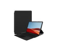 DLH DY-PS4762 Étui Folio Noir pour Microsoft Surface Pro 8 13" (33cm) Plastique, Support Multi-Angles, Fermeture Volet, 175g, Certifié CE