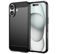 DLH Coque de protection DY-PS5304 pour Apple iPhone 16 silicone noir 15,5 cm (6,12")