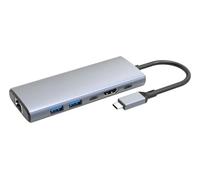 DLH DY-SA5260 hub & concentrateur USB Type-C 10000 Mbit/s Gris