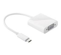DLH Energy Adaptateur USB Type-C vers VGA DY-TU2726W – Mâle/Femelle, Droit, Blanc