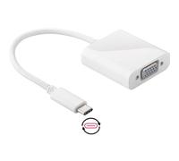 DLH DY-TU2726W câble vidéo et adaptateur USB Type-C VGA (D-Sub) Blanc
