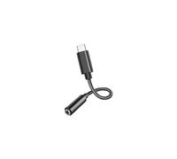DLH CABLE ADAPTATEUR USB-C VERS JACK AUDIO 3.5 MM, USB-C, 3,5 mm, 0,13 m, Noir DY-TU4560