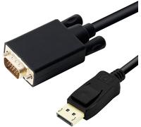 DLH DY-TU4696B - câble d'adaptateur vidéo - DisplayPort pour HD-15 (VGA) - 2 m