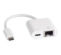 DLH Energy Adaptateur réseau DY-TU4730W USB-C vers RJ45 Gigabit PD 100W USB-C mâle