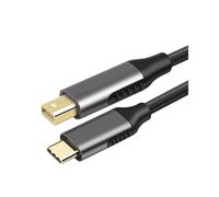 DLH DY-TU4733 Câble Adaptateur Vidéo 1.8m USB Type-C vers Mini DisplayPort, 3840x2160 60Hz, Contacts Or, Noir