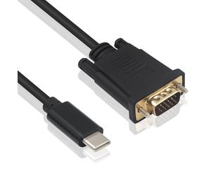 DLH DY-TU4744, 1,8 m, USB Type-C, VGA (D-Sub), Mâle, Mâle, Droit