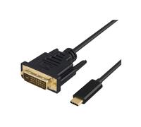 DLH DY-TU4810B, 1,8 m, USB Type-C, DVI, Mâle, Mâle, Droit