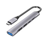 DLH DY-TU4990, USB Type-C, 100 W, Argent, USB 2.0, USB 3.2 Gen 1 (3.1 Gen 1) Type-A, USB 3.2 Gen 1 (3.1 Gen 1) Type-C, USB Type-C, 270 mm, 17 mm