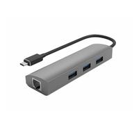DLH DY-TU5077 station d'accueil Avec fil USB 3.2 Gen 1 (3.1 Gen 1) Type-C Gris