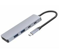 DLH DY-TU5105 hub & concentrateur USB Type-C 5000 Mbit/s Gris