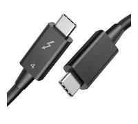 DLH DY-TU5385B, 1 m, USB C, USB C, 40 Gbit/s, Noir