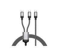 DLH DY-TU5500, 1,2 m, USB C, 2 x USB C, USB 2.0, 0,48 Gbit/s, Noir, Gris