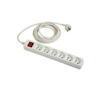 DLH DY-WU2911 - Coupe-circuit - 3500 Watt - entrée : alimentation - connecteurs de sortie : 6 (alimentation) - 1.5 m cordon - blanc