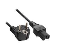 DLH - Câble d'alimentation - power CEE 7/7 (M) pour IEC 60320 C15 - 250 V - 6 A - 1.8 m - noir
