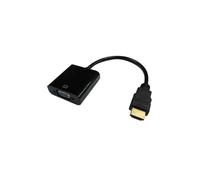 DLH ENERGY Adaptateur HDMI (M) vers VGA (F) avec port audio (Jack)