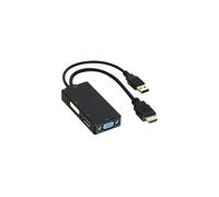 DLH ENERGY Adaptateur HDMI Mâle vers DVI / VGA / DisplayPort Femelle