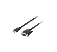 DLH ENERGY Câble HDMI Mâle - DVI-D Mâle - Longueur 1.8m - Noir