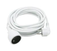 DLH RALLONGE ELECTRIQUE PRISE SECTEUR (NF) LONGUEUR 5 METRES, 5 m, Intérieur & extérieur, Blanc, 1 sortie(s) CA, 16 A, 620 g DY-WU3085W
