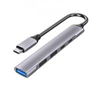 DLH - MOBILE ACCESSORIES USB-C (M) Adapter HUB with 3 USB-A (F) and 2 USB-C (F) Ports-