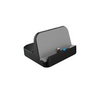 DLH Station d'Accueil et Synchronisation DY-DU4360 pour Apple Lightning (iPhone/iPad) - Alimentation USB 2A - 103x102x68mm - Noir/Gris - Câble USB-A inclus