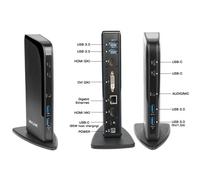 DLH Station d'accueil universelle USB-C et USB-A triple affichage avec Power Delivery 65W
