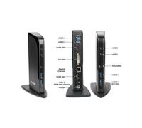 DLH Station d'accueil Universelle USB-C/USB-A Triple Affichage 2x HDMI + DVI/VGA (adaptateur) Power Delivery 65W, 2x USB-C 3.2, 4x USB 3.0, Ethernet