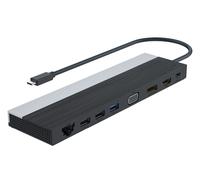 DLH Station d'accueil USB-C 4K triple affichage (DP / HDMI / VGA)