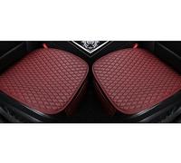 DLHFC Coussin de Siège de Voiture en Cuir pour Renault 25 1984-1992, Avant Et Arrière Coussin de Siège Protecteur Respirant Imperméable,C-2Pcs/Red