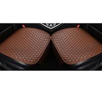 DLHFC Coussin de Siège de Voiture en Cuir pour Toyota Vanguard 2014 2015 2016 2017 2018 2019, Avant Et Arrière Coussin de Siège Protecteur Respirant Imperméable,D-2Pcs/Coffee