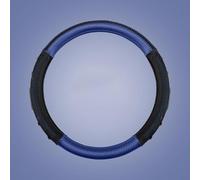 DLHFC Voiture Housse de Volant pour Mercedes Benz Mercedes-EQ EQA 250 300 350 EQB 250 300 350, Cuir Microfibre Respirant Couverture Volant de Voiture Antidérapant,B-Blue