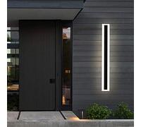 DLHH Applique Murale d'extérieur pour Patio IP44 Lampes murales extérieures étanches Appliques murales Modernes Blanc Chaud en métal et Acrylique Lampes de Jardin minimalistes pour Cour