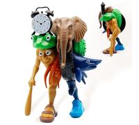 Dlishka Figurines italiennes Brainrot, 7,1 pouces, figurines amusantes Tung Tung Tung Sahur pour enfants et adultes, Tralalero Tralala & Lirili Larila Internet-Meme Set pour les fans de Brainrot 6+