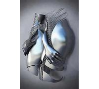 DLKAJFK Poster abstrait 3D romantique en métal pour amoureux - Sculpture abstraite - Love Kiss - Image murale - Tendance - Voiture de sport - Sans cadre (photo-06, 1 pièce - 20 x 30 cm)