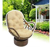 DLLDLGG Coussin De Rechange pour Fauteuil À Bascule Pivotant - Coussin À Dossier Haut avec Soutien Lombaire - Galette De Siège Antidérapante pour Bureau, Voiture, Maison, Salle À Manger Et Cuisine