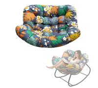DLLDLGG Coussin pour Fauteuil À Bascule D'intérieur/extérieur, Coussin Surdimensionné en Résine Tressée pour Fauteuil De Lecture, Coussin pour Fauteuil À Bascule Papasan en Forme D'œuf pour Chambre