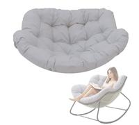 DLLDLGG Coussin Surdimensionné pour Fauteuil À Bascule Papasan, Coussin De Remplacement Confortable pour Fauteuil Œuf en Osier, pour Balcon Véranda Jardin Pelouse Salon