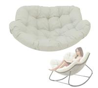 DLLDLGG Coussin Surdimensionné pour Fauteuil À Bascule Papasan, Coussin De Remplacement Confortable pour Fauteuil Œuf en Osier, pour Balcon Véranda Jardin Pelouse Salon