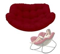 DLLDLGG Coussin Surdimensionné pour Fauteuil À Bascule Papasan, Coussin De Remplacement Confortable pour Fauteuil Œuf en Osier, pour Balcon Véranda Jardin Pelouse Salon