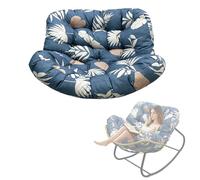 DLLDLGG Coussin Surdimensionné pour Fauteuil À Bascule Papasan, Coussin De Remplacement Confortable pour Fauteuil Œuf en Osier, pour Balcon Véranda Jardin Pelouse Salon