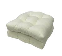 DLLDLGG Coussins De Chaise De Patio 48 X 48 X 10 Cm, Coussins De Chaise en Osier Imperméables, Coussin De Siège D'extérieur Épais pour Meubles De Jardin, Pelouse, Patio, Lot De 2