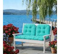 DLLDLGG Ensemble De 3 Coussins De Remplacement pour Causeuse en Osier Coussins D'extérieur pour Mobilier De Jardin Coussin De Siège Capitonné pour Banc De Jardin Mobilier De Repas en Rotin Et Canapé