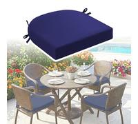 DLLDLGG Grands Coussins D'extérieur pour Chaises en Osier, Coussins en Forme De U pour Mobilier De Terrasse, Coussin De Siège Imperméable pour Jardin Pelouse Véranda Cour Arrière Balcon (1 Pièce)