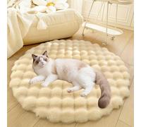 DLLDLGG Tapis Lavable pour Chien Et Chat, Doux Et Moelleux, en Fausse Fourrure, pour Dormir À L'intérieur, Coussin Chaud pour Chiot, Dessous Antidérapant
