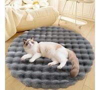 DLLDLGG Tapis Lavable pour Chien Et Chat, Doux Et Moelleux, en Fausse Fourrure, pour Dormir À L'intérieur, Coussin Chaud pour Chiot, Dessous Antidérapant