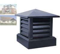 DLLDQBD Chapeau De Cheminée, Couvercle De Cheminée en Alliage D'aluminium, Chapeau De Cheminée, Chapeau De Pluie De Cheminée, Couvercle De Conduit De Cheminée(Size:550 * 550mm/21.7 * 21.7in)