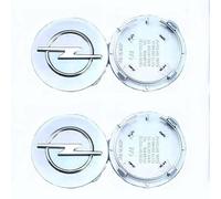 DLLHL Auto Cache Moyeux pour Opel Astra J 2009-2012,ABS Cache de Roue Centrale Capuchons Moyeu Voiture Centre de Jante Capuchons Résistant à la Chaleur Décoration de Pneus,Silver-58mm