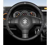 DLLHL Couvre Volant pour Suzuki SX4 S-Cross 2016-2021,Napa Cuir Protège Volant Agréable au Toucher Housse de Volant Antidérapante Sécurité Durable Améliorer Intérieur de Voiture,White