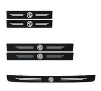 DLLHL Protection Seuil de Porte de Voiture Autocollant pour MG EHS,Fibre Carbone Protecteur de Pas Porte de Voiture Anti DéRapant Anti Rayures Pièces Détachées Auto,5pcs