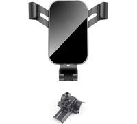 DLLHL sur Mesure Base de Support de Téléphone pour Voiture pour Porsche Panamera 2010-2016,avec Universel 17 mm Connecteur à Bille Compatible avec La Plupart Supports de Téléphone,Black