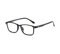DLLY Lunettes De Lecture,Conception À Grande Monture,avec Charnières Métalliques,pour Lecteurs,Presbytie,Loupe Classiques pour Hommes Et Femmes,Anti-Lumière Bleue,Anti-Fatigue,Noir,+2.50